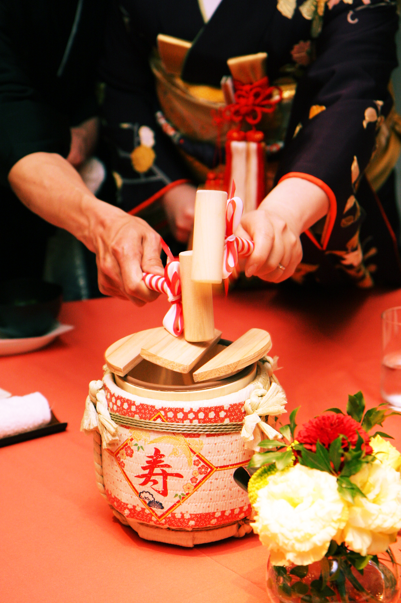 鏡開き用クラッカー樽 四斗樽＋ミニ樽6個セット【レンタル】 | w-style