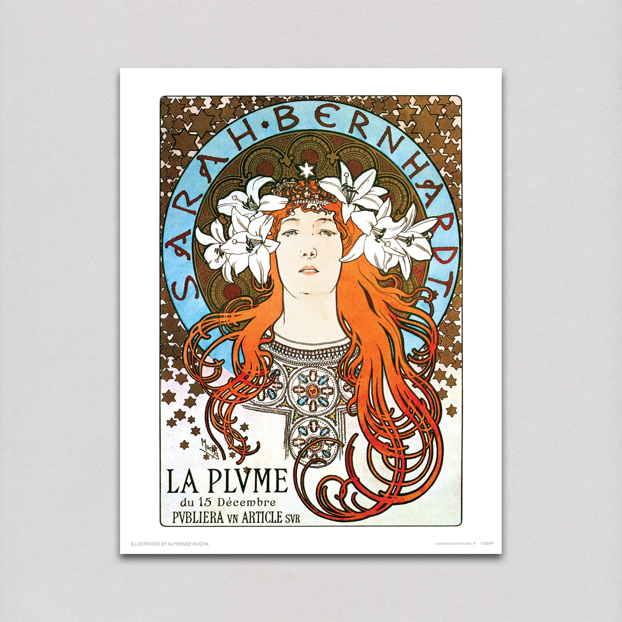 Sarah Bernhardt - Alphonse Mucha Art Print – Laughing Elephant