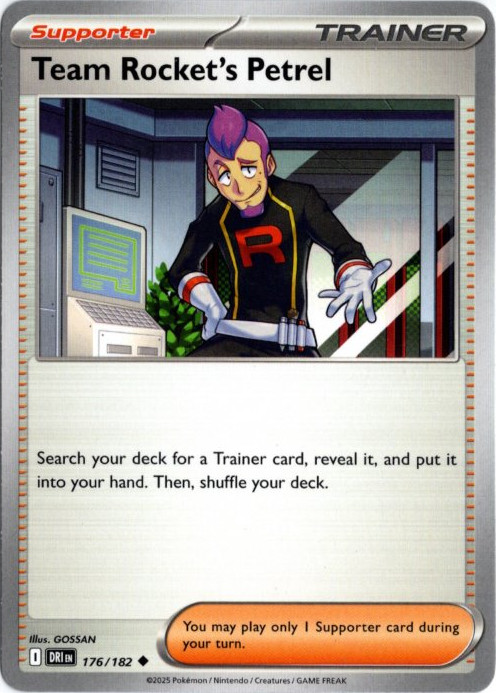 ロケット団のラムダ 海外版 英語版 Team Rocket's Petrel - 176/182