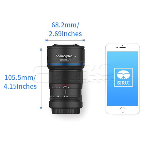 SIRUI 50mm F1.8 Anamorphic 1.33X Lens (MFT/E/X Mount