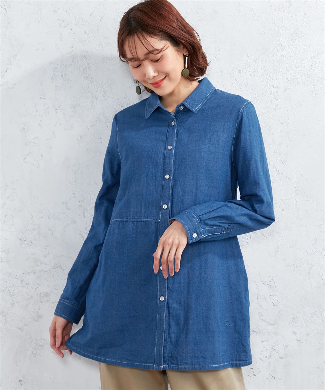 デニムWガーゼシャツ DECOY｜クロスプラス公式通販サイト