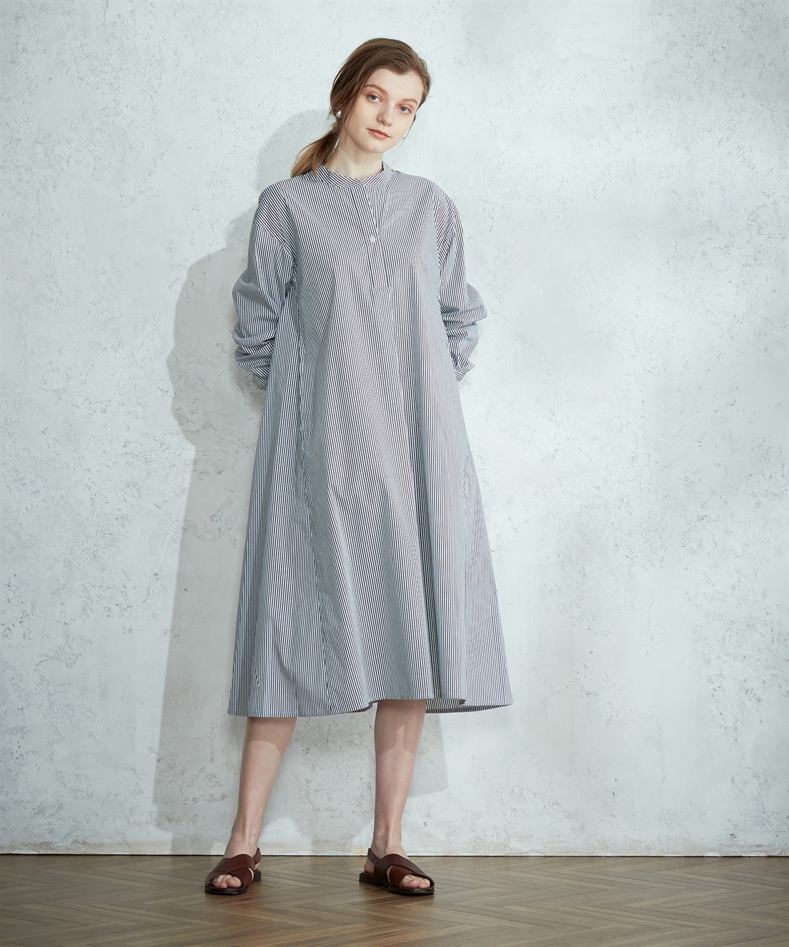 ストライプシャツワンピース LE SOUK HOLIDAY｜クロスプラス公式通販サイト