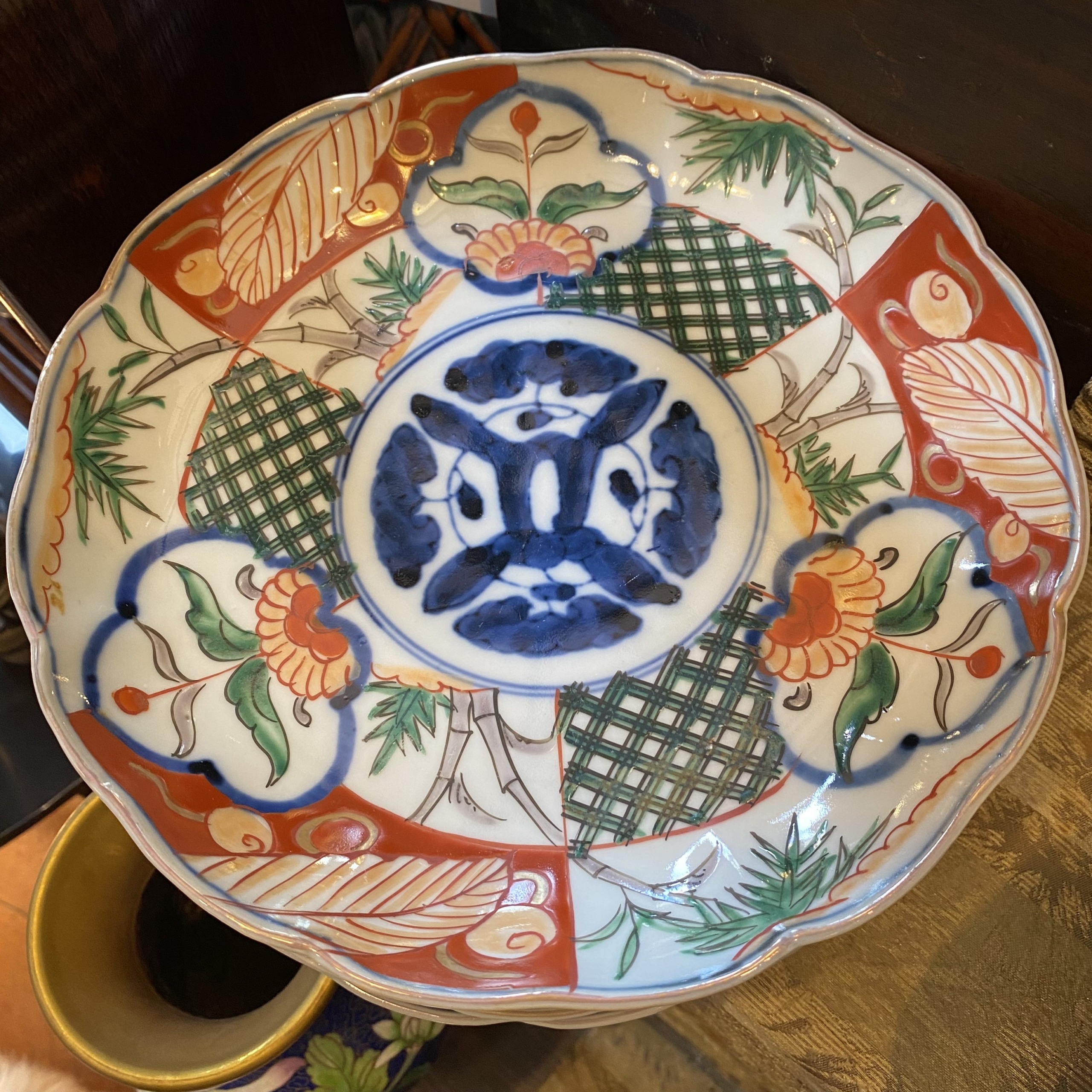 伊万里 赤絵 大皿 江戸時代 M563 伊万里 赤絵 大皿 江戸時代 M563