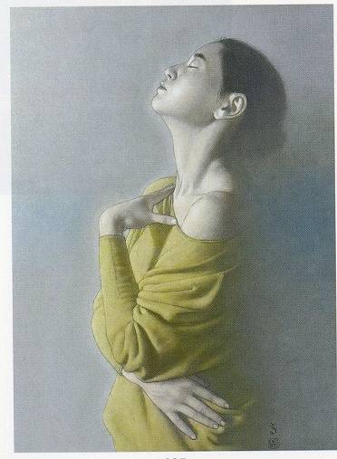 絵画 油彩 高塚省吾「人物」 サイン F8サイズ 額装済み 肉筆手描き