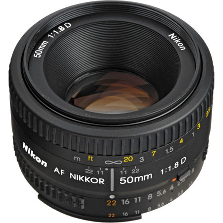 Nikon 50mm f/1.8D AF NIKKOR Lens 2137 - Adorama