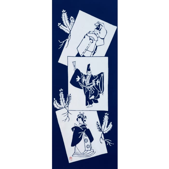 手ぬぐい「式三番叟」 | 手ぬぐい│アート蒼公式サイト│麻布十番麻の葉