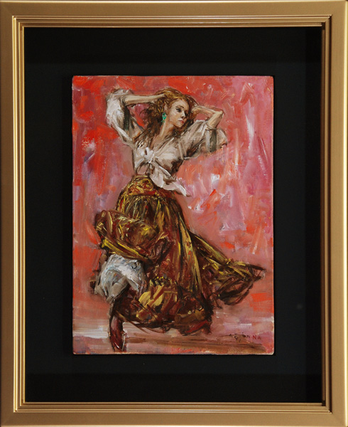 中畑艸人 「フラメンコ」 油彩4号｜【Arts Ship】のむら画廊