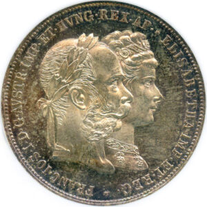 R*a様 1880年 オーストリアハンガリー帝国 1フローリン 銀貨フランツ