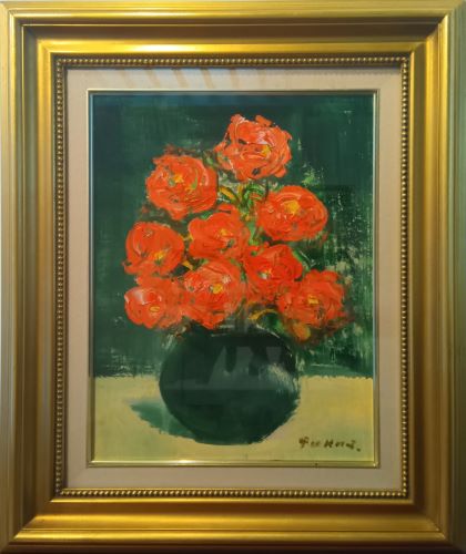 福沢一郎「花」の買取実績｜埼玉県本庄市 油絵・油彩画