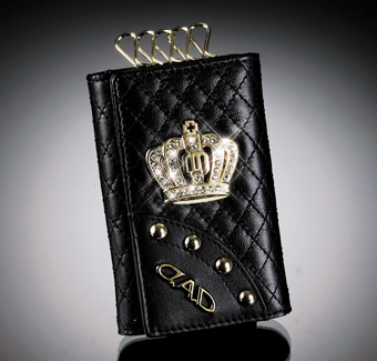 クラウン キーケース 西陣織 クッション付き クラウン キーケース