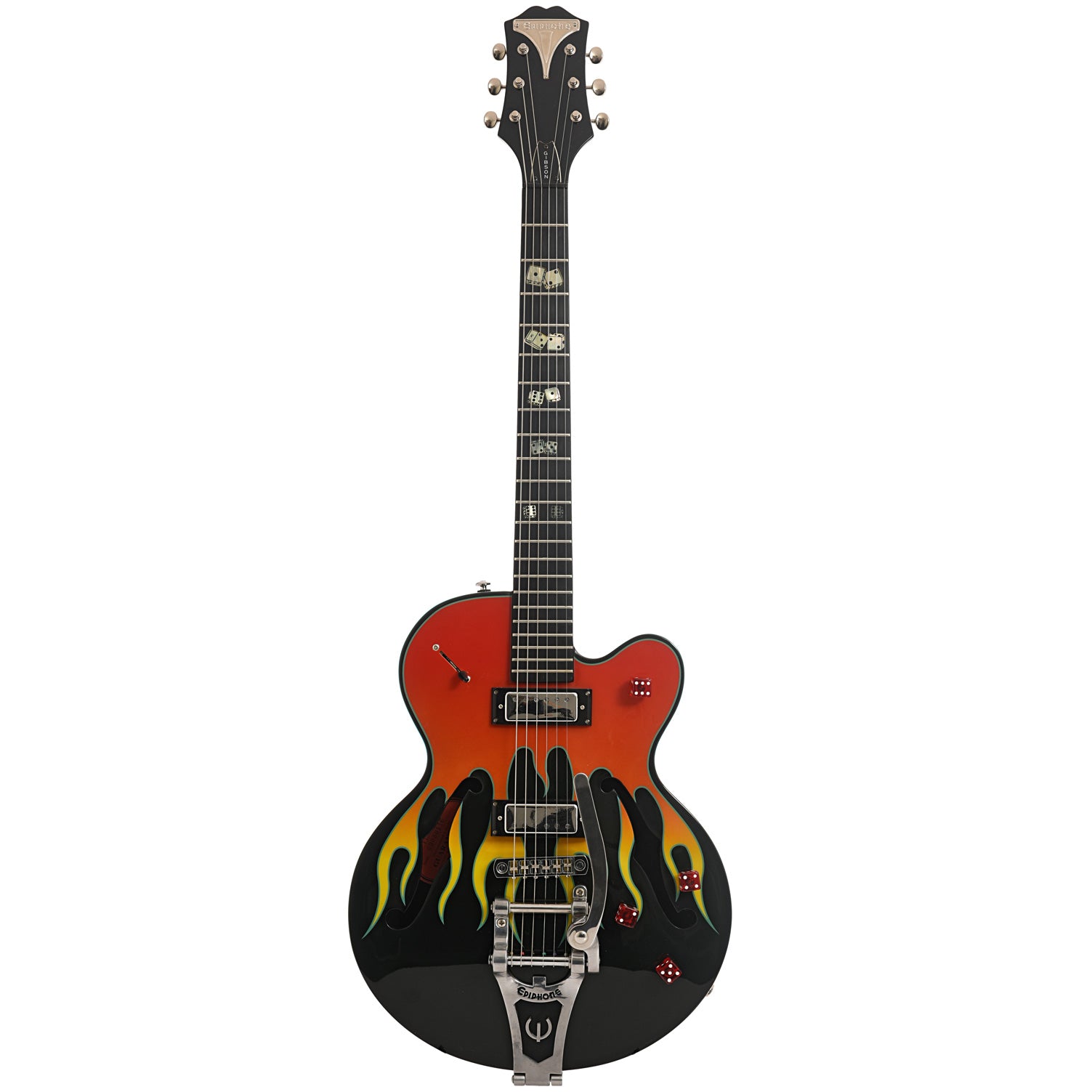 Epiphone Flamekat Ebony Flame Graphic