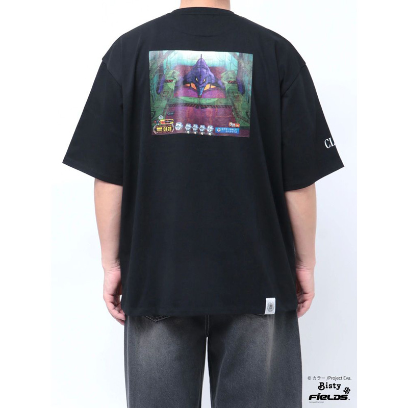 EVANGELIONxCALNAMUR】初号機格納庫 TEE/黒(フリーサイズ 黒