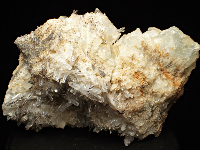 福島県蛍鉱山産 蛍石＆水晶 (Fluorite & Quartz / Japan) - 鉱物標本