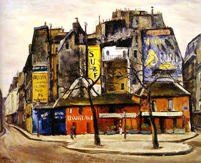 荻須高徳 【パリの魂 食品店】 リトグラフ 荻須高徳 【パリの魂 食品店