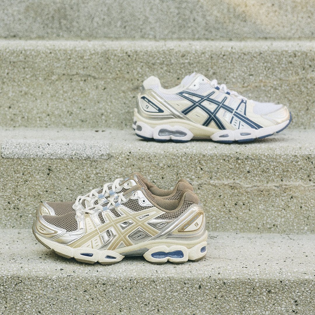 国内 1/25 発売】ASICS GEL-NIMBUS 9 “White/Pepper” (アシックス ゲル