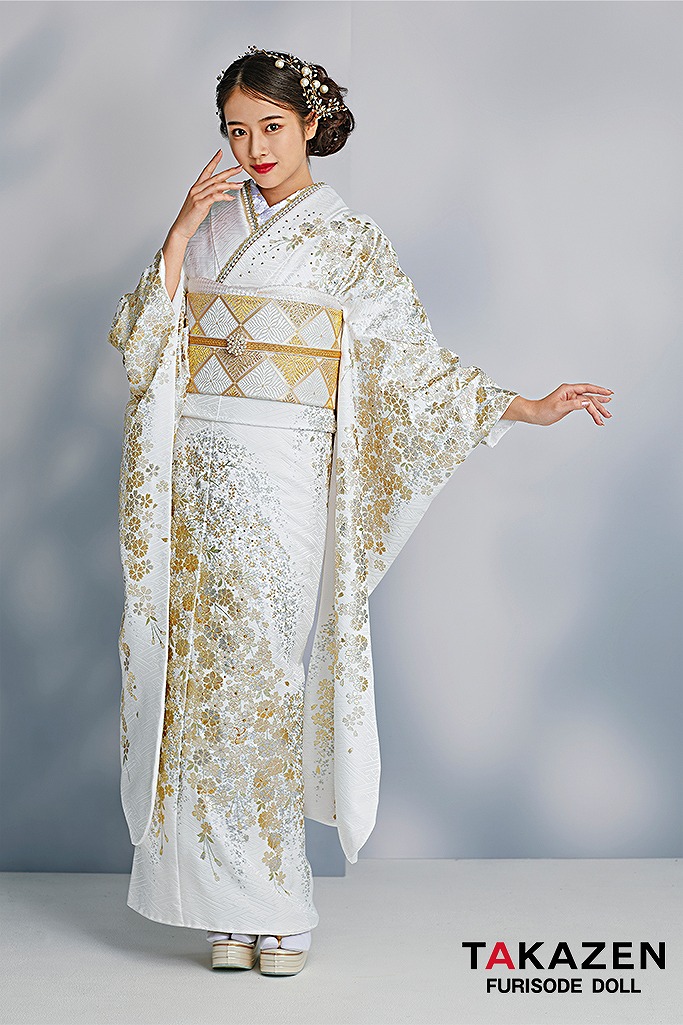 振袖フルセット白総刺繍