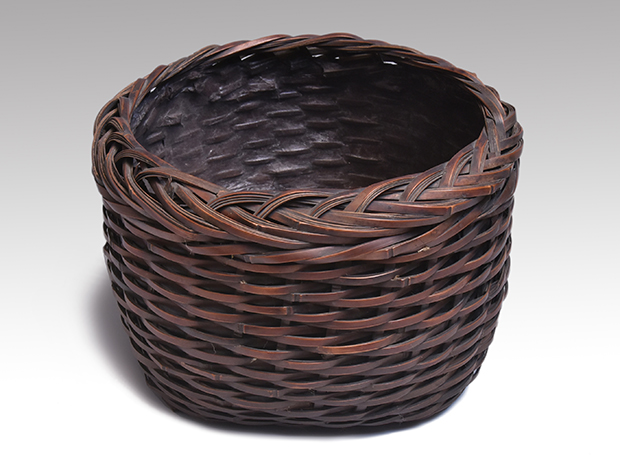 時代 竹籠炭取 | 古美術ささき
