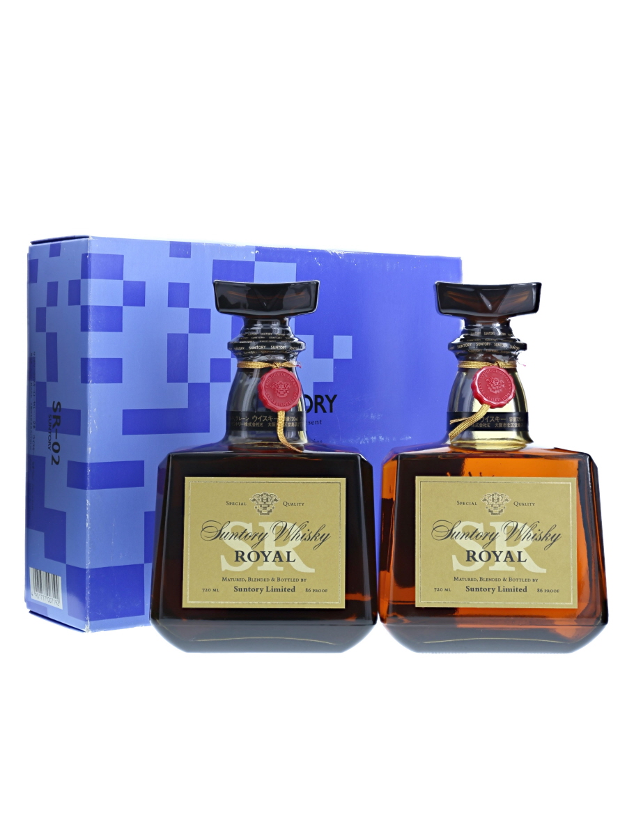 サントリー ローヤル SR 2本 ギフトセット 720ml/43% - 歌舞伎
