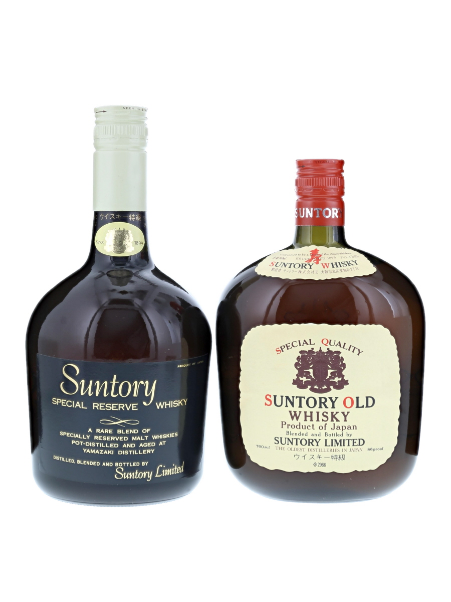 未開栓現行サントリーオールドとリザーブ2本ずつ計4本セット SUNTORY