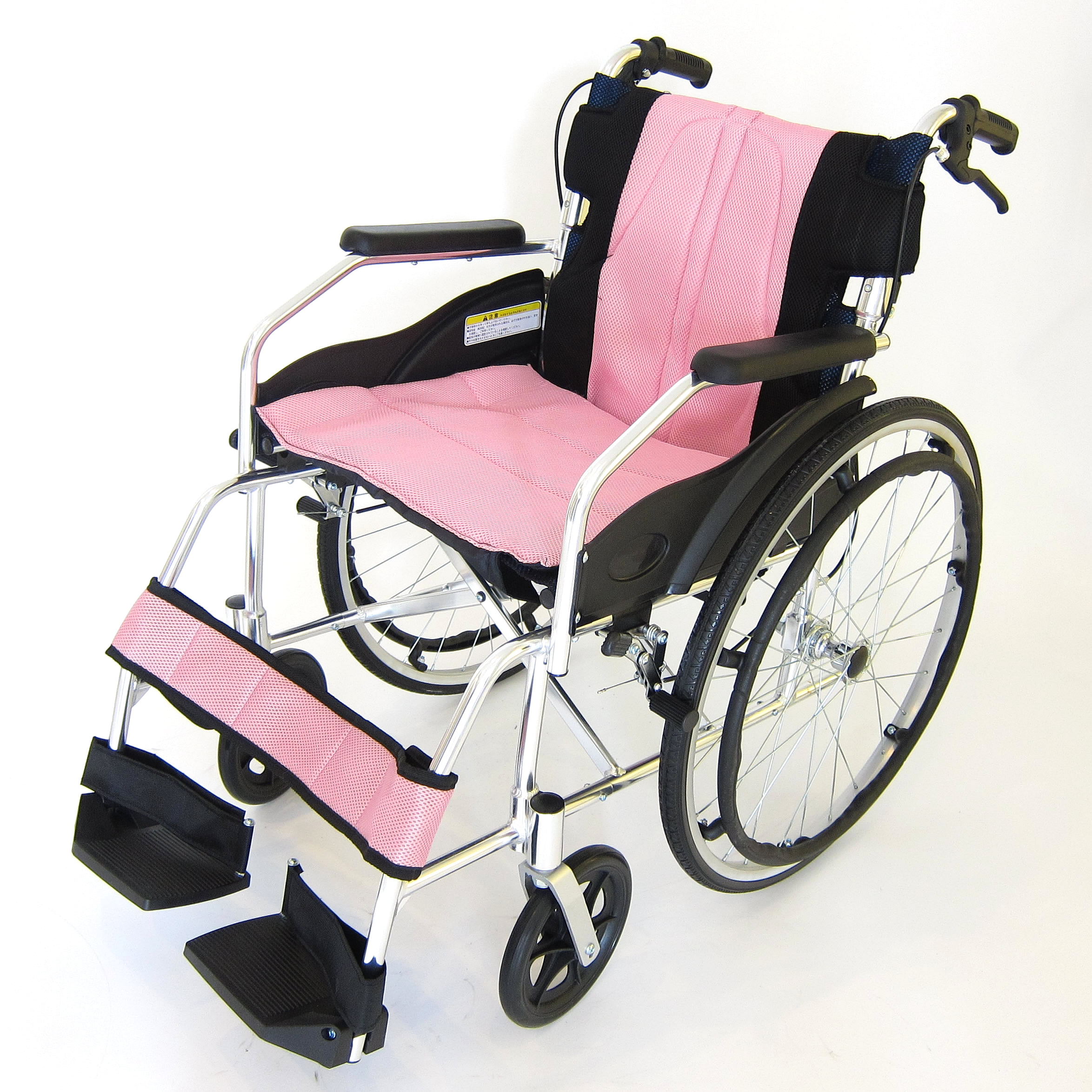 チャップス・シャーベットピンク｜サビに強く、軽くて頑丈なアルミ車椅子