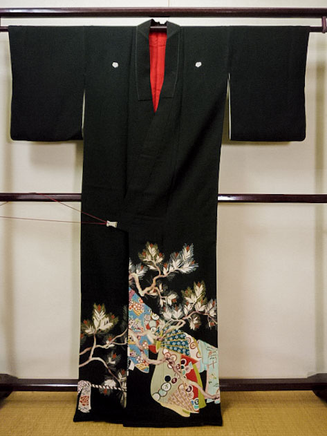 正絹訪問着吉祥楓花文暈し染め金彩⑨( 留袖、紬、袋帯なども出品)