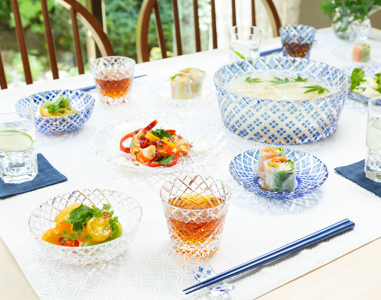 江戸切子 小鉢＜矢来重紋＞ | カガミクリスタル