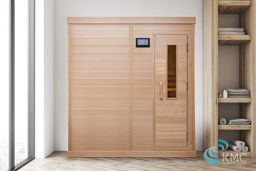 中・高温サウナ・200V】ロウリュ＆ドライ3人用・乾式＆湿式2WAY 断熱性