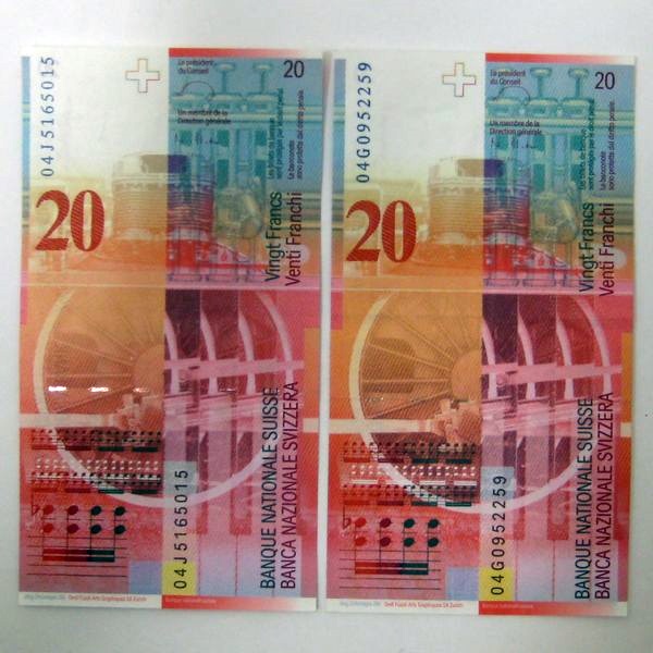 スイス旧紙幣×2枚 管理1212 スイス旧紙幣×2枚 管理1212