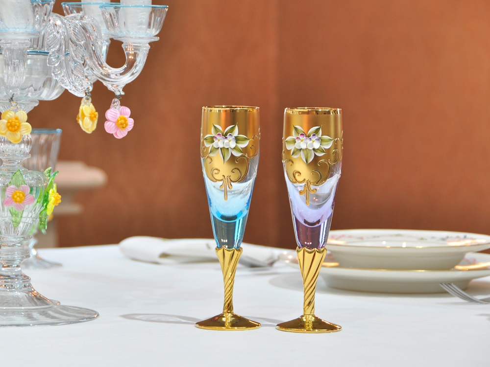 れ*い様 ベネチアンガラス 2体セット（北一硝子） ベネチアングラス 2