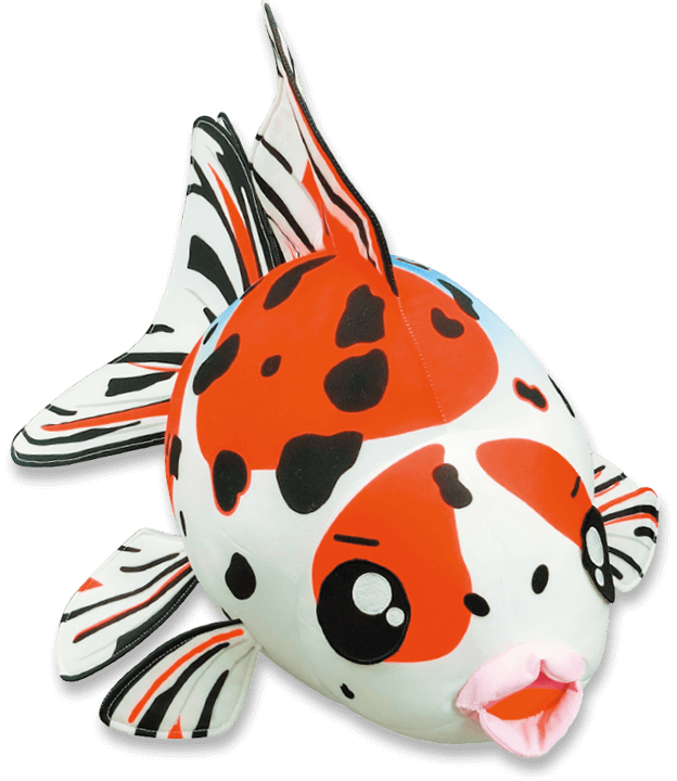 キョーリン 巨大キャリコ琉金 金魚 ぬいぐるみ 限定非売品 新世代