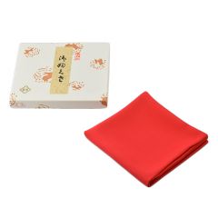 塩瀬帛紗 真 赤 北村徳斎製 ［在庫限り］