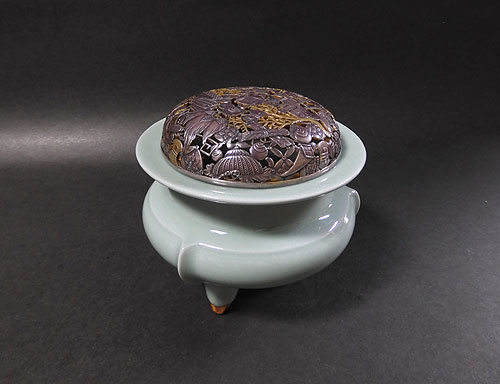 二代 諏訪蘇山 青磁香炉 ＜共箱・二重箱＞ 販売 | 【骨董品買取】日本