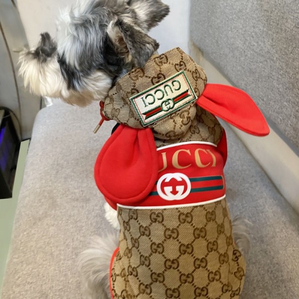 GUCCI GGパターン ベージュ キャップ&コートセット【小型犬】 GUCCI GG
