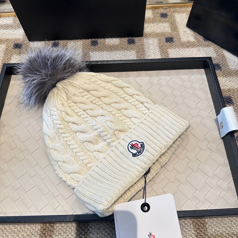 Moncler モンクレールニット帽 ポンポン レディース 帽子 メンズ 秋冬