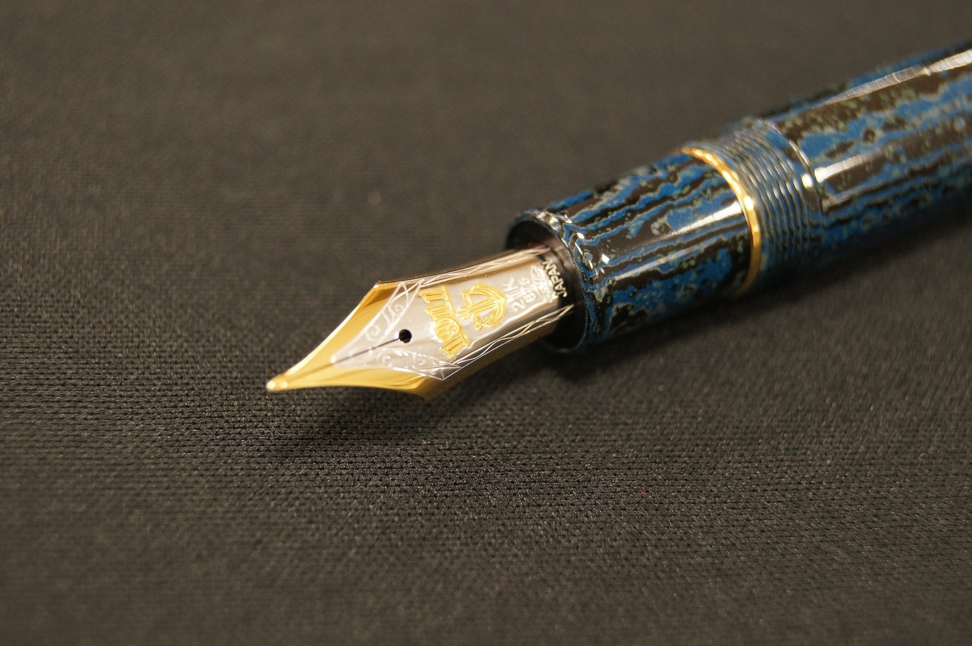 美品 SAILOR セーラー 万年筆 21K 875 nm ゴールド 21金