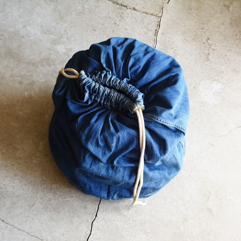 1940s US.MILITARY デニムランドリーバッグ - 古着屋HamburgCafe