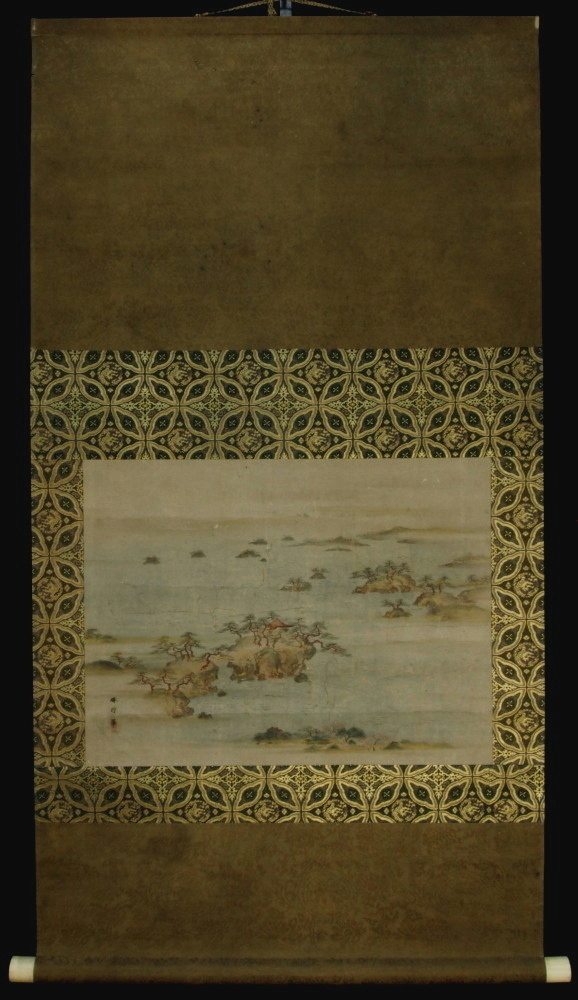 掛軸 飯島千里 彩色山水 尺5立 掛軸 飯島千里 彩色山水 尺5立 - メルカリ