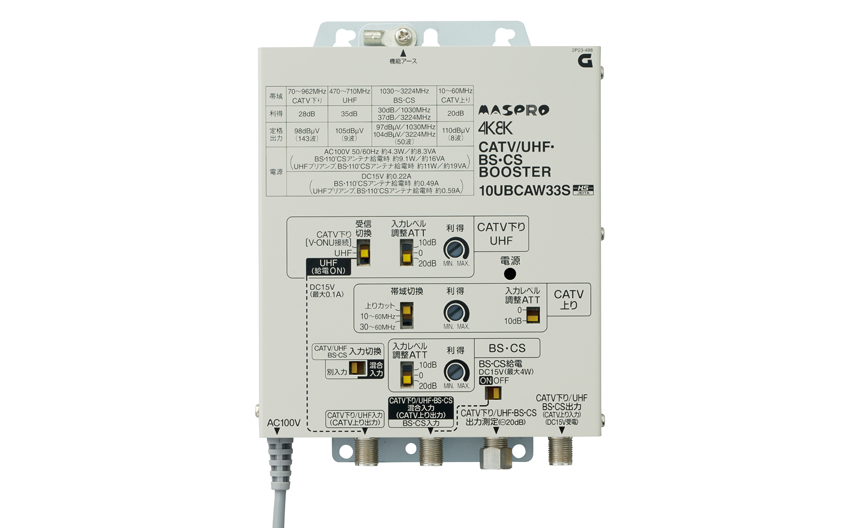 baniact AV-M30L4S-00 CATVブースター 2台 baniact AV-M30L4S-00 CATV