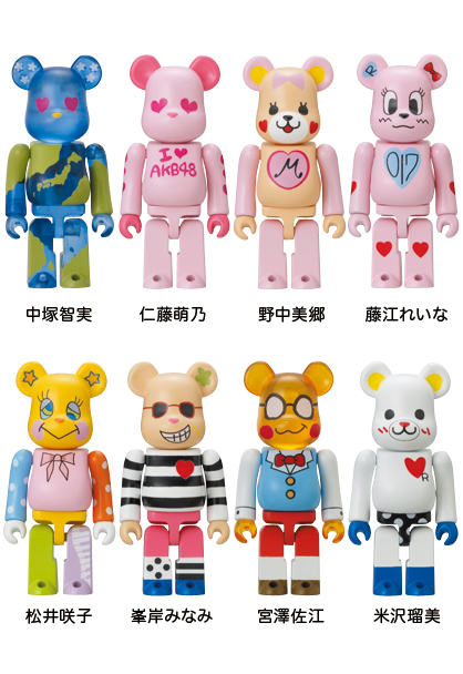 AKB48 ベアブリック48体セット MEDICOM TOY - セブン-イレブン フェア