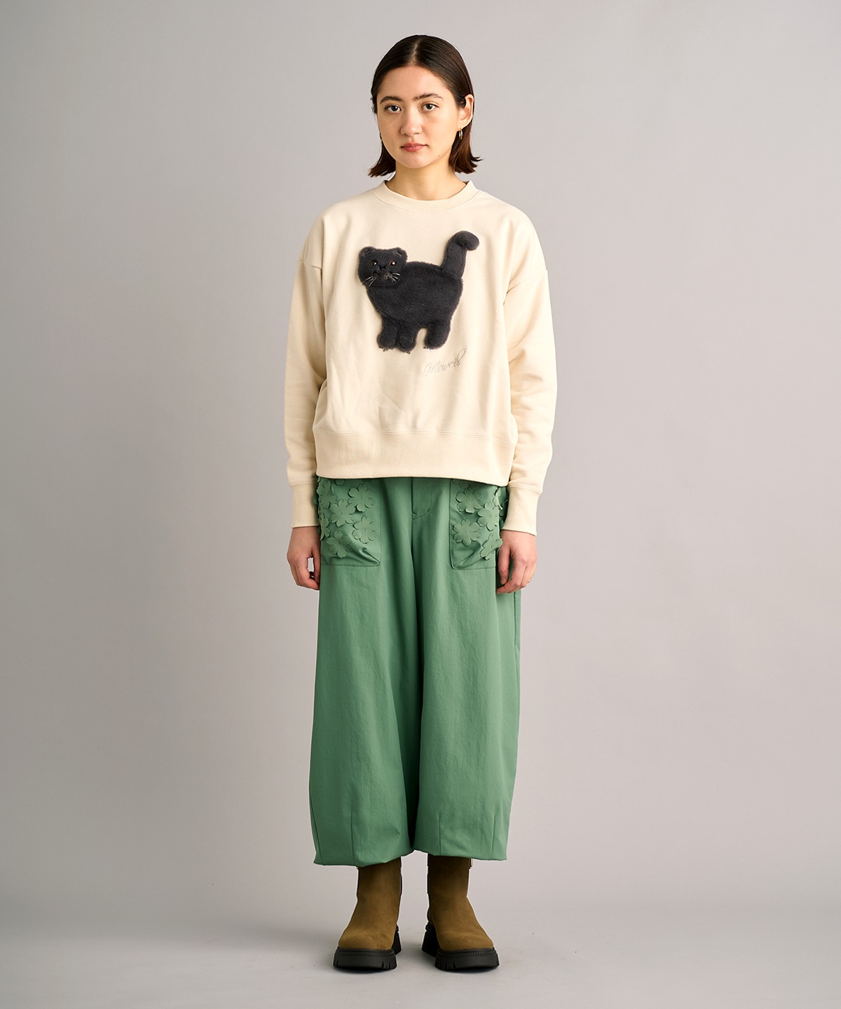 フラワーパラシュートパンツ | MUVEIL Online Shop