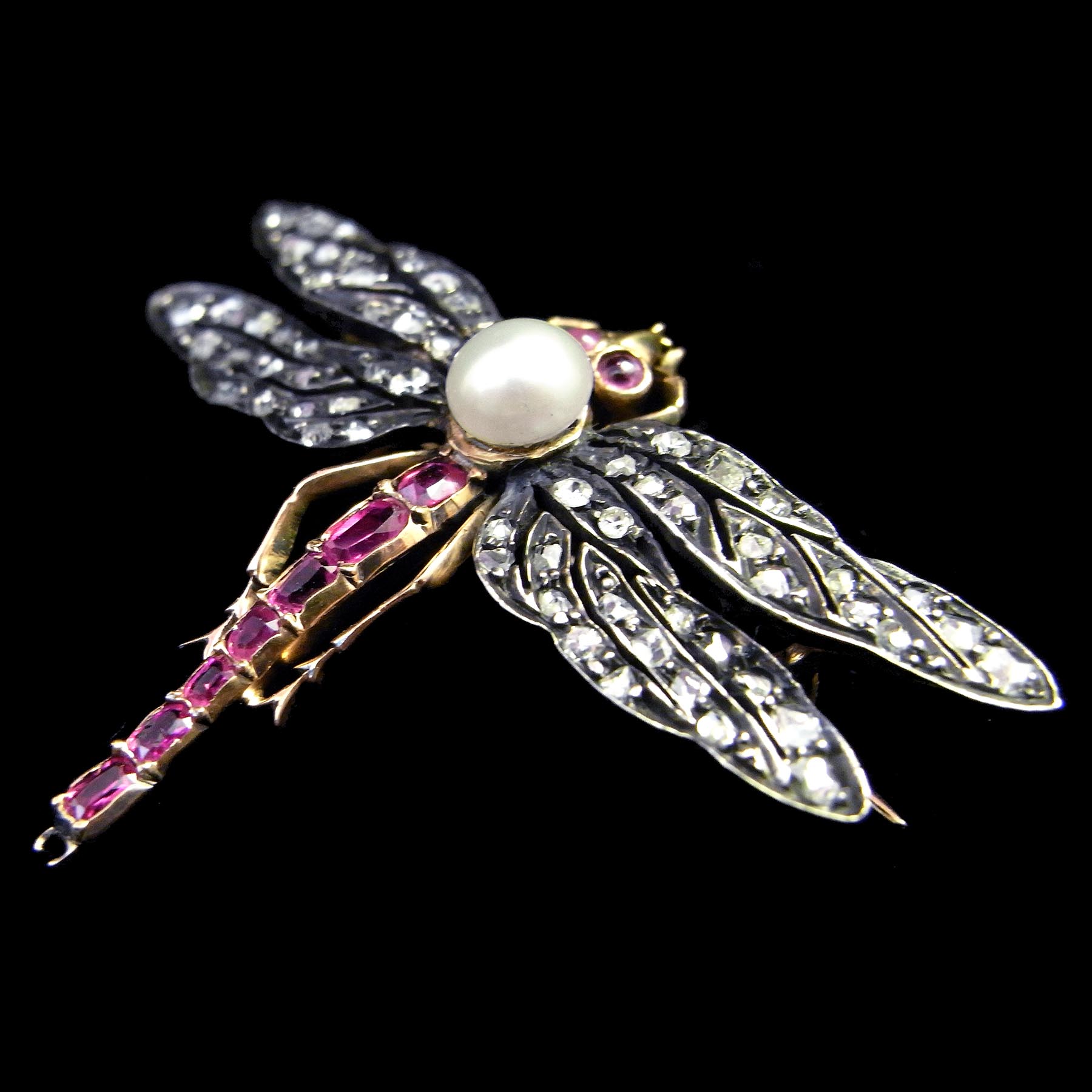 リヴェリュール 蜻蛉アンティークブローチ | ルーヴルアンティーク