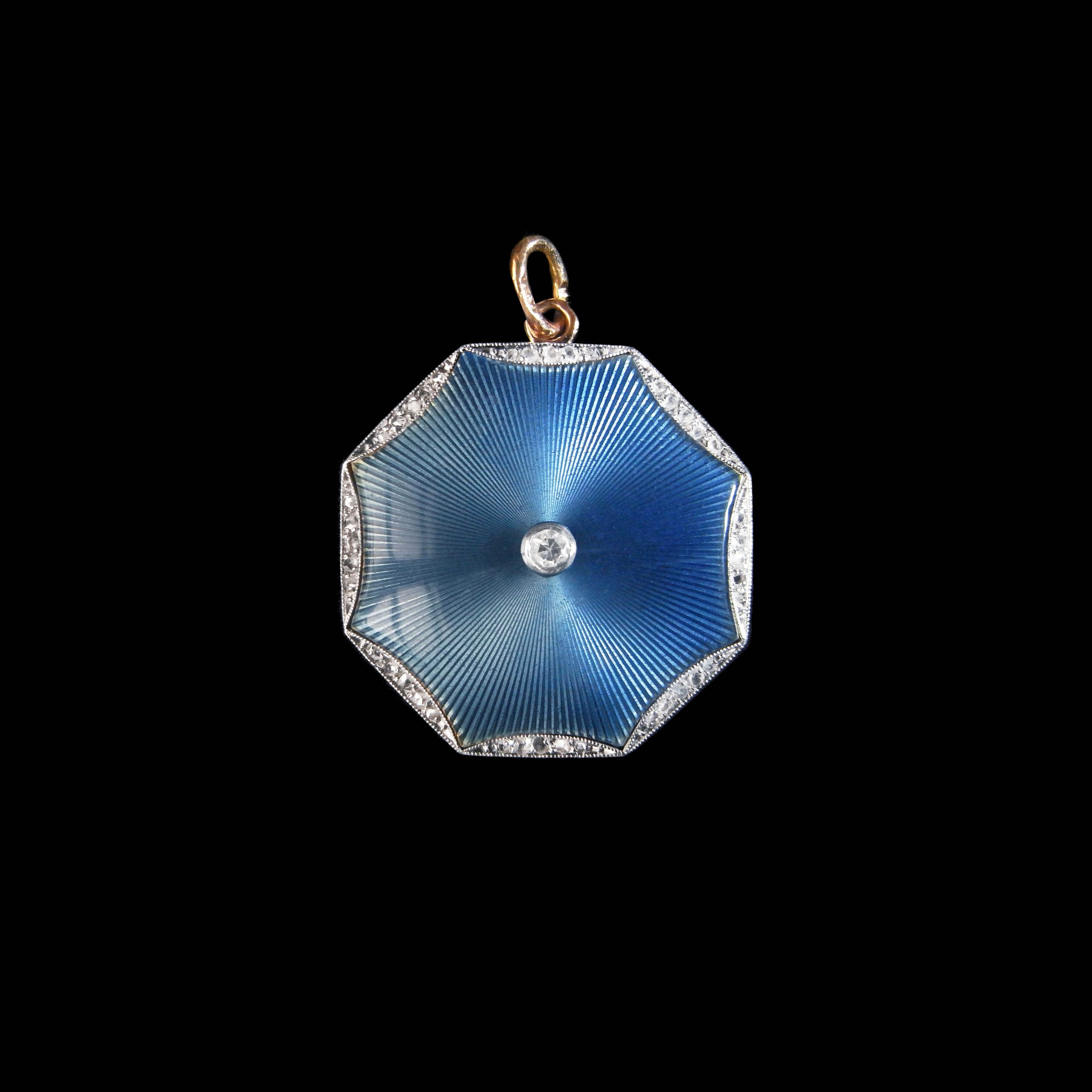 ファベルジェ – エマイユ・ダイヤモンド アンティークロケット