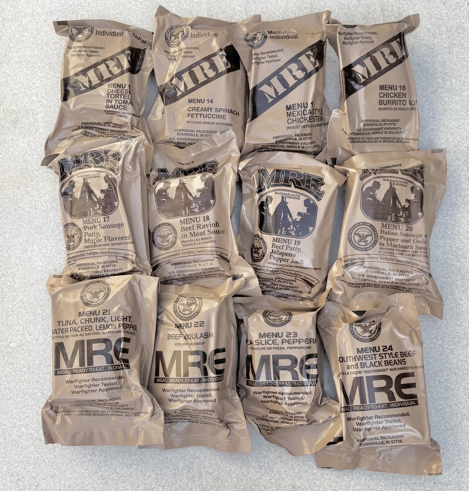 2028年期限】米軍 MRE レーション ケースB 2028年期限】米軍 MRE