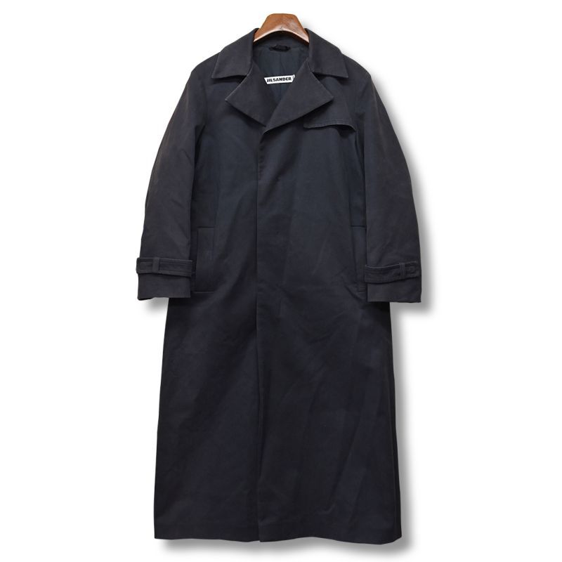 JIL SANDER ロングコート アルパカ シルク 混 38 イタリー製【ジル