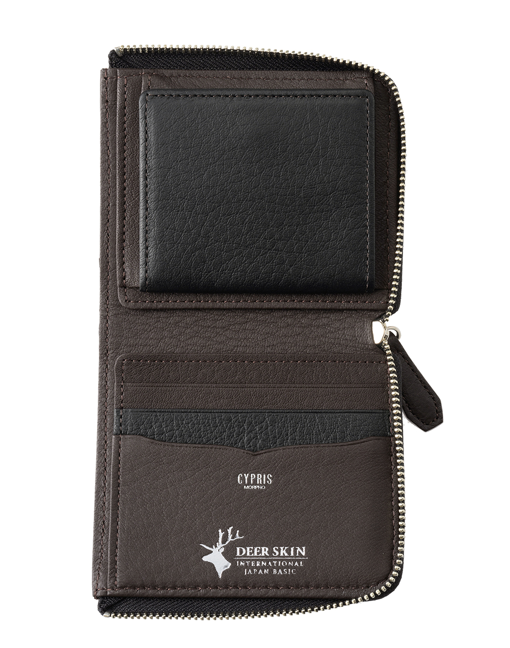 キプリス】コンパクト札入(L字ラウンドファスナー)□ファインディア