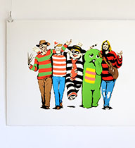 kurry カリー アート ポスター ノーボーダー NO BORDER - 5 Men