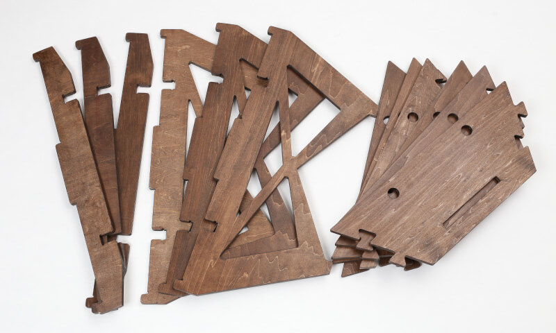 Hilander(ハイランダー) プライウッドヘキサゴンテーブル 【1年保証