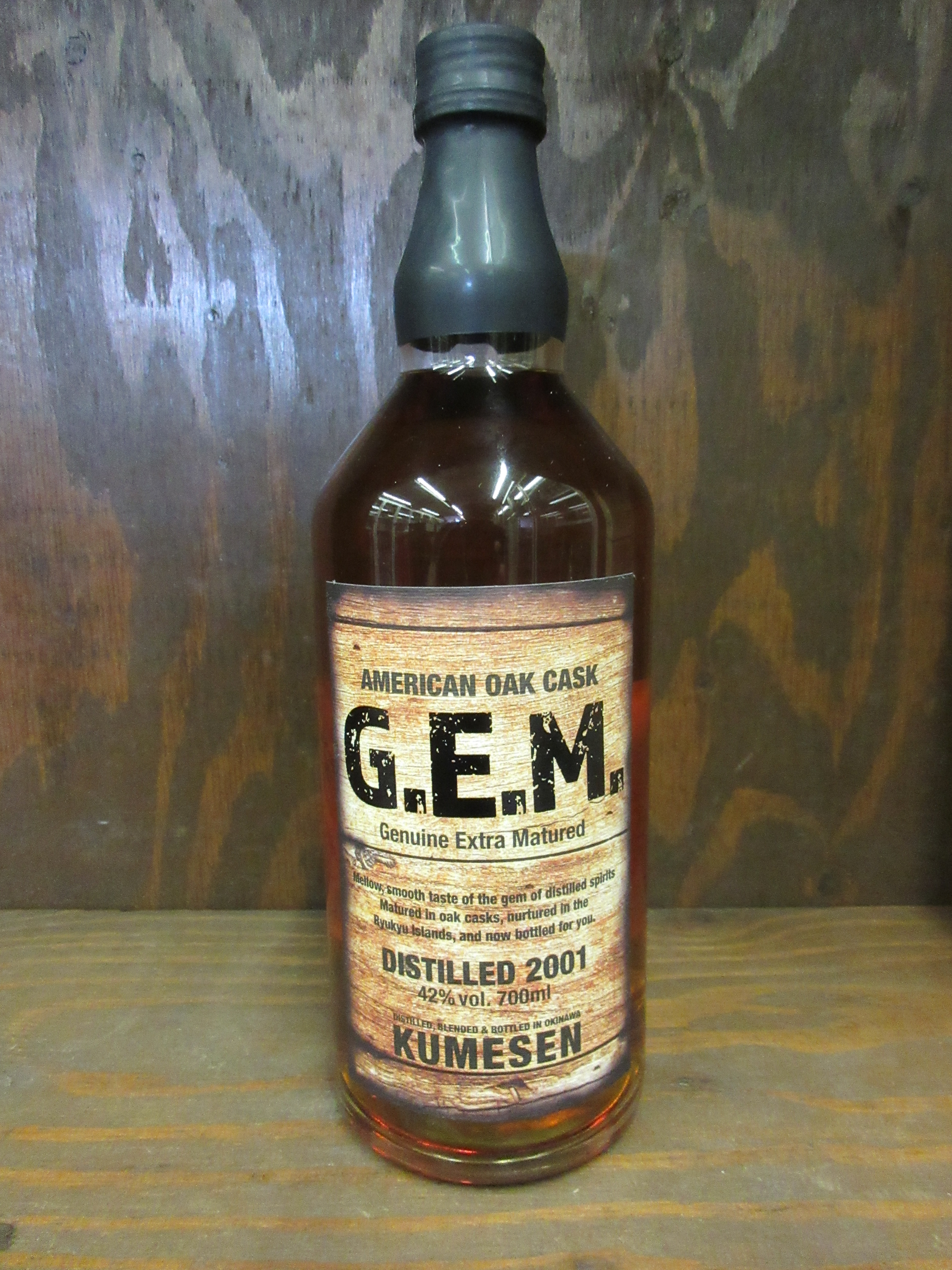久米仙 G.E.M. Distilled 2001 700ml 42% KUMESEN G.E.M 2001年