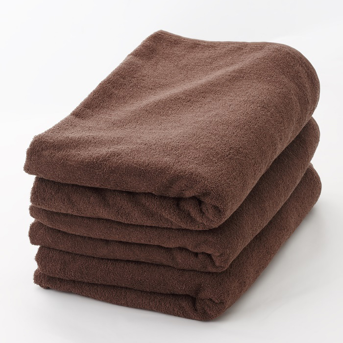 クリーニング済み】エステ用バスタオル（ブラウン）