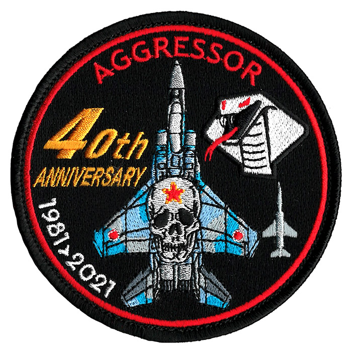 自衛隊グッズ ワッペン 航空自衛隊 飛行教導群 アグレッサー 創立40